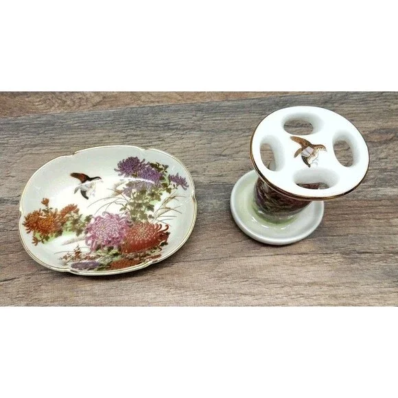 Shibata Japan 2 Piece Bathroom Set: Soap Dish, Toothbrush Holder To Cotton Core - Picture 2 of 10